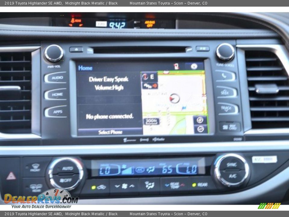 2019 Toyota Highlander SE AWD Midnight Black Metallic / Black Photo #9