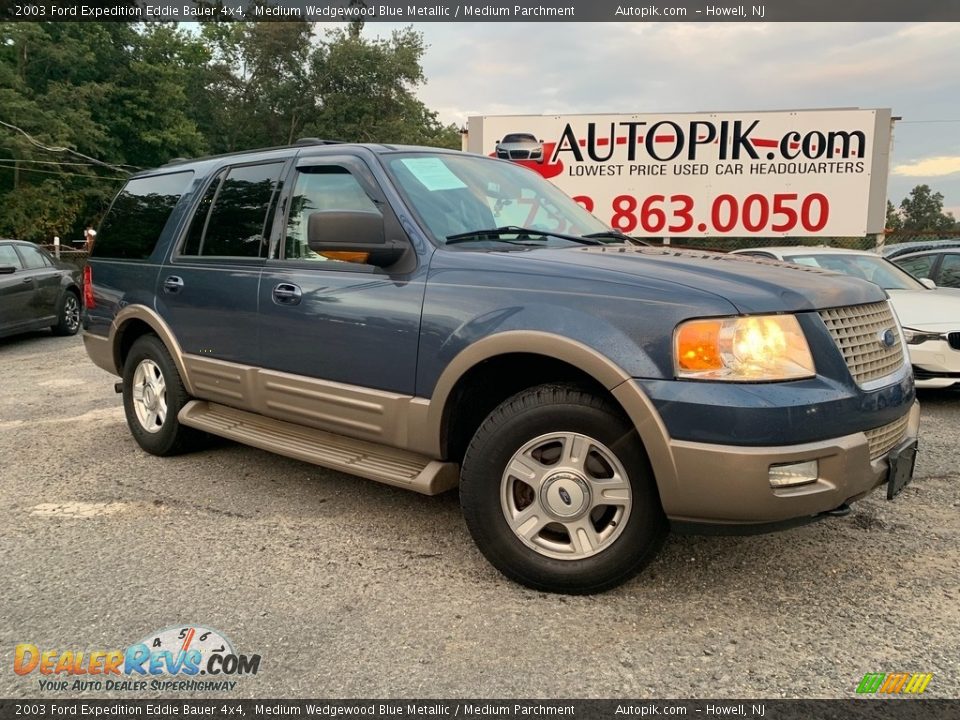 2003 Ford Expedition Eddie Bauer 4x4 Medium Wedgewood Blue Metallic / Medium Parchment Photo #1