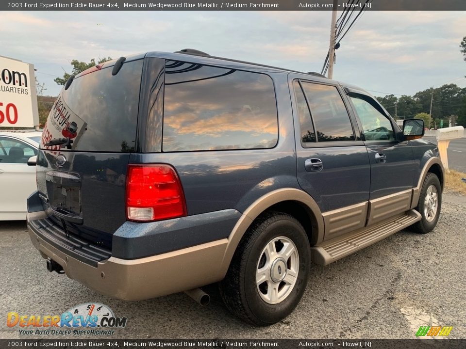 2003 Ford Expedition Eddie Bauer 4x4 Medium Wedgewood Blue Metallic / Medium Parchment Photo #3