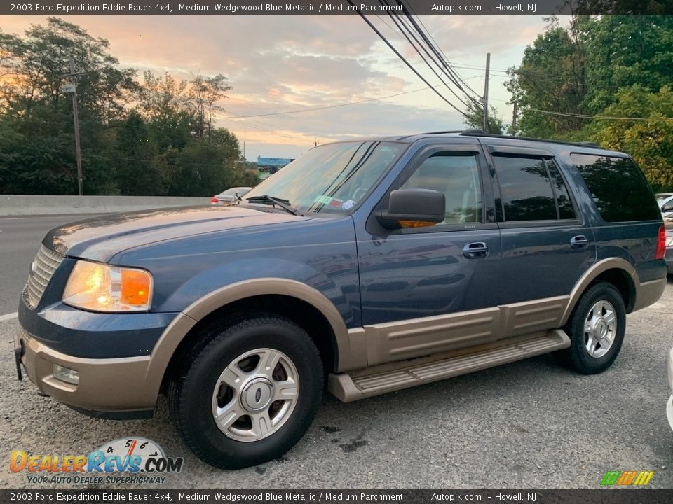 2003 Ford Expedition Eddie Bauer 4x4 Medium Wedgewood Blue Metallic / Medium Parchment Photo #6