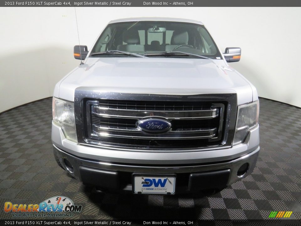 2013 Ford F150 XLT SuperCab 4x4 Ingot Silver Metallic / Steel Gray Photo #3