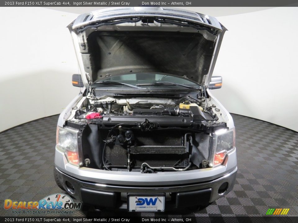 2013 Ford F150 XLT SuperCab 4x4 Ingot Silver Metallic / Steel Gray Photo #4