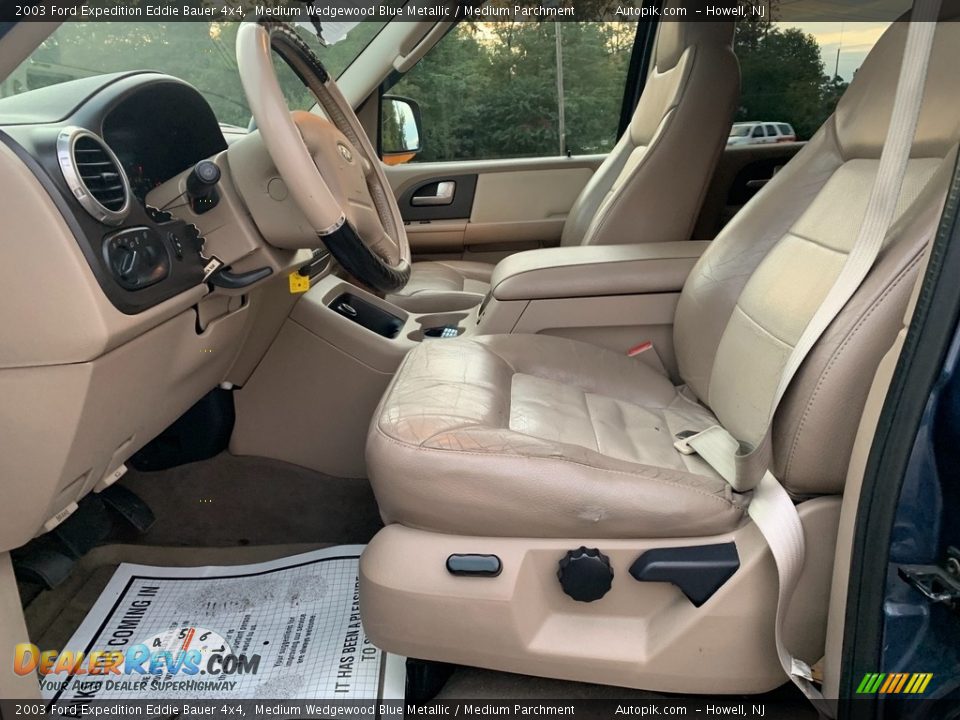 2003 Ford Expedition Eddie Bauer 4x4 Medium Wedgewood Blue Metallic / Medium Parchment Photo #10