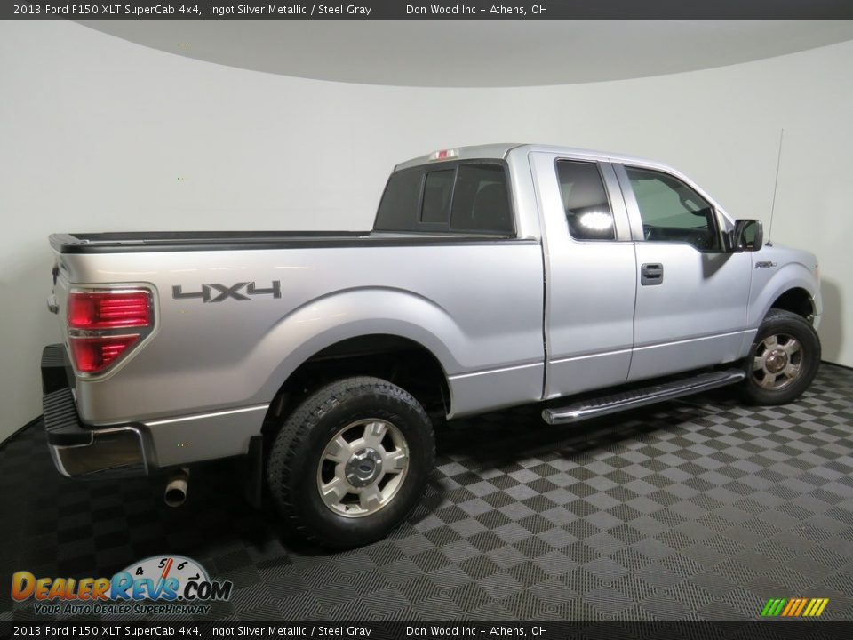 2013 Ford F150 XLT SuperCab 4x4 Ingot Silver Metallic / Steel Gray Photo #8