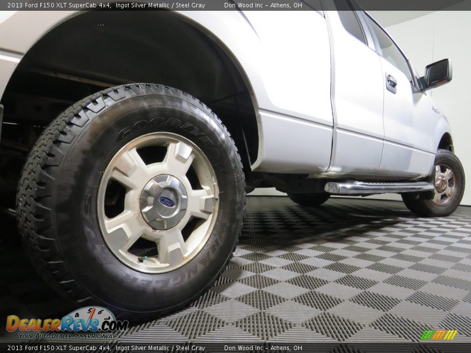 2013 Ford F150 XLT SuperCab 4x4 Ingot Silver Metallic / Steel Gray Photo #9