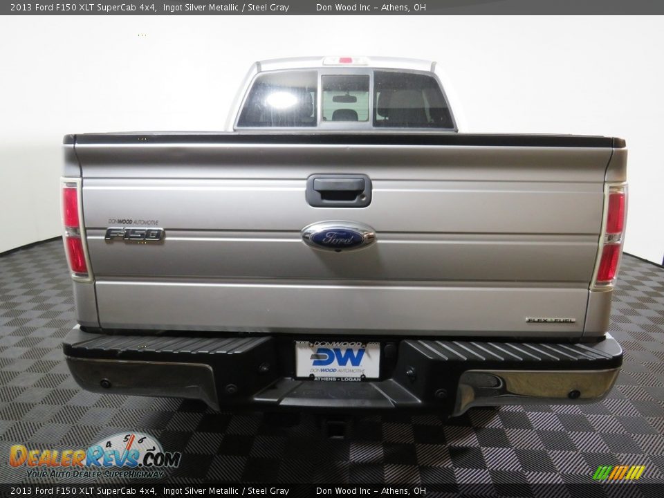 2013 Ford F150 XLT SuperCab 4x4 Ingot Silver Metallic / Steel Gray Photo #10