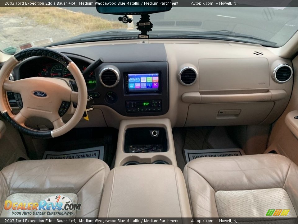 2003 Ford Expedition Eddie Bauer 4x4 Medium Wedgewood Blue Metallic / Medium Parchment Photo #15