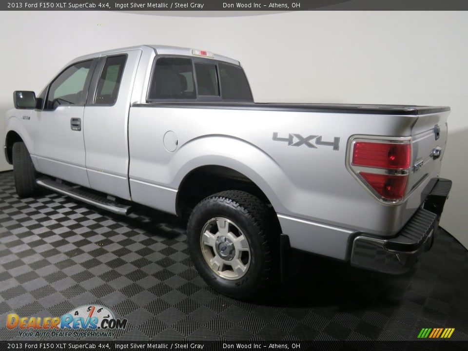 2013 Ford F150 XLT SuperCab 4x4 Ingot Silver Metallic / Steel Gray Photo #12
