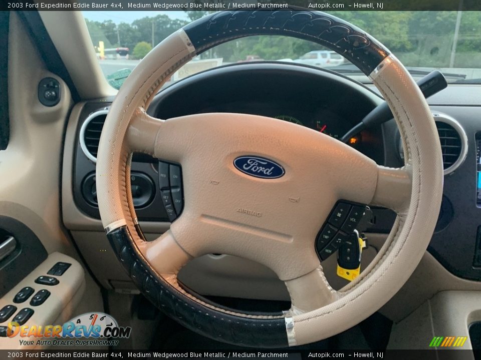 2003 Ford Expedition Eddie Bauer 4x4 Medium Wedgewood Blue Metallic / Medium Parchment Photo #17