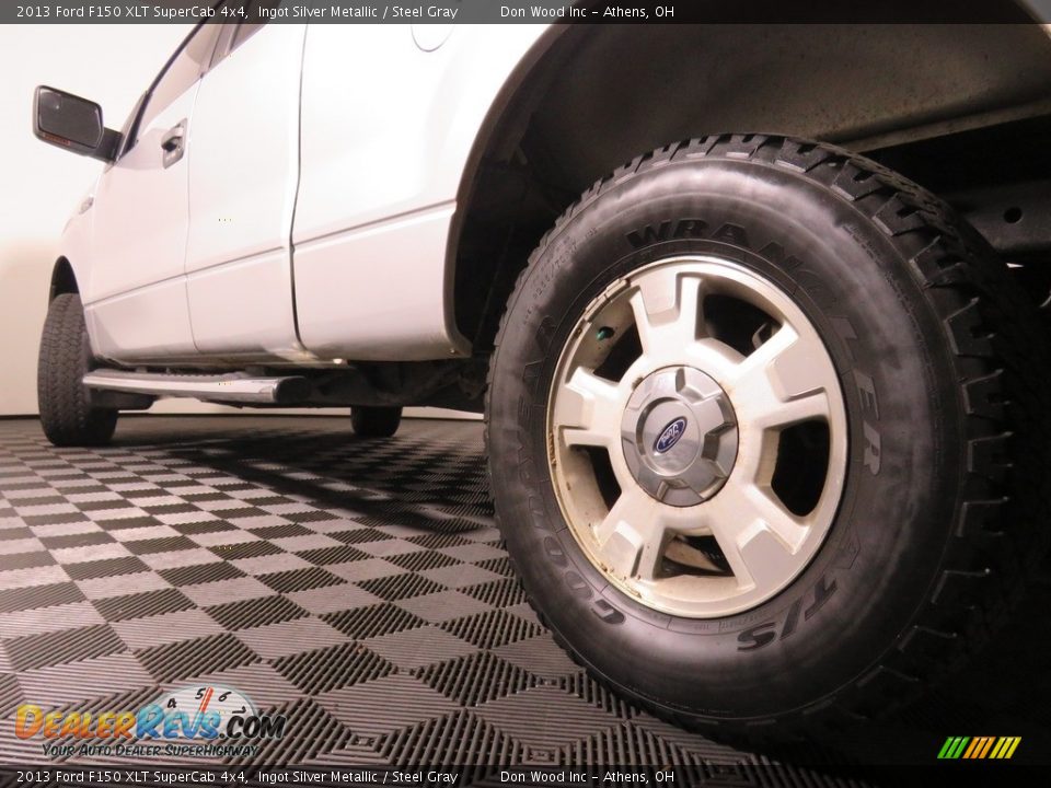 2013 Ford F150 XLT SuperCab 4x4 Ingot Silver Metallic / Steel Gray Photo #13