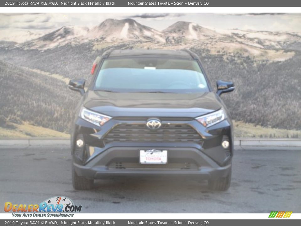 2019 Toyota RAV4 XLE AWD Midnight Black Metallic / Black Photo #2