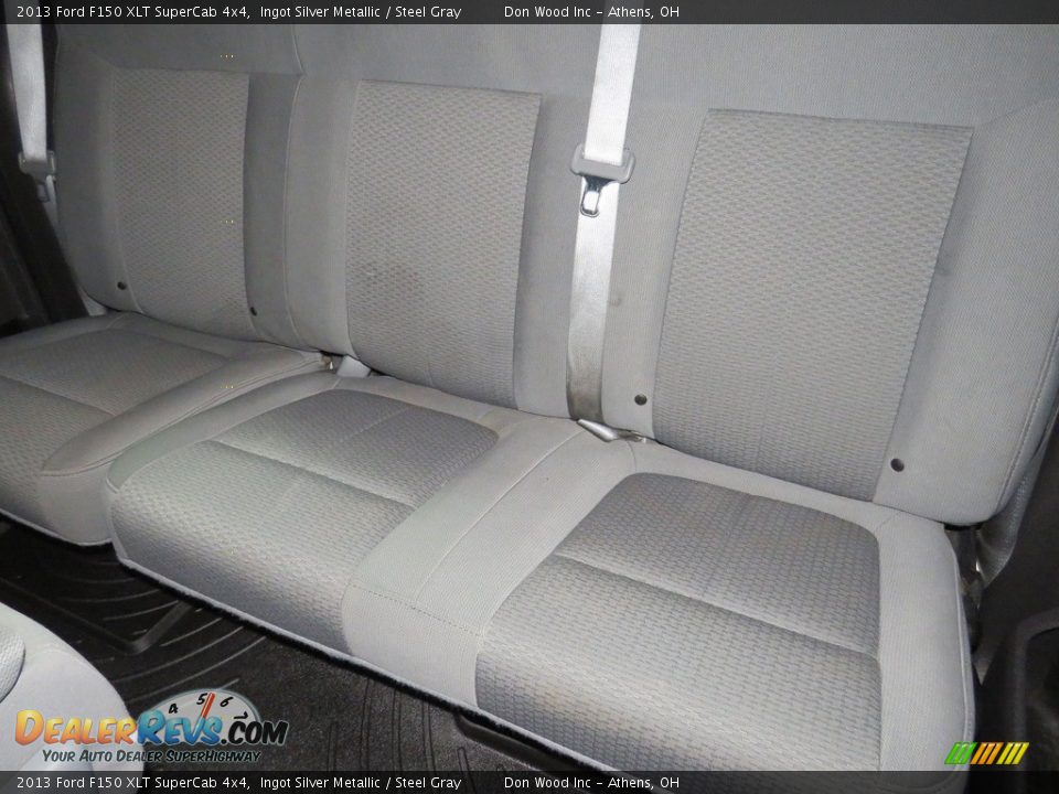 2013 Ford F150 XLT SuperCab 4x4 Ingot Silver Metallic / Steel Gray Photo #19