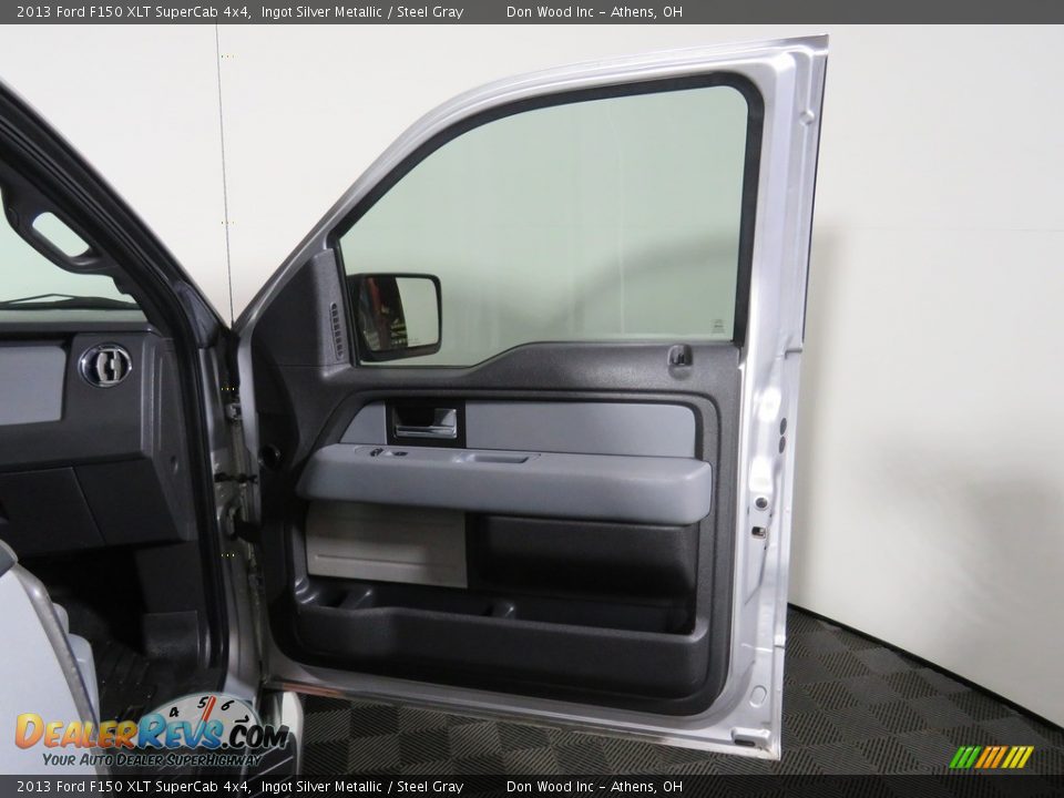 2013 Ford F150 XLT SuperCab 4x4 Ingot Silver Metallic / Steel Gray Photo #21