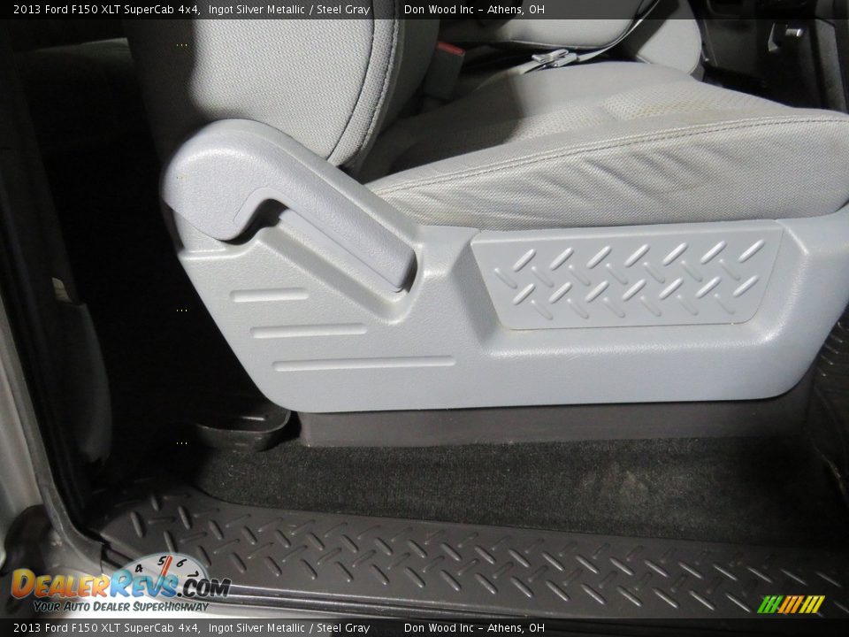2013 Ford F150 XLT SuperCab 4x4 Ingot Silver Metallic / Steel Gray Photo #22