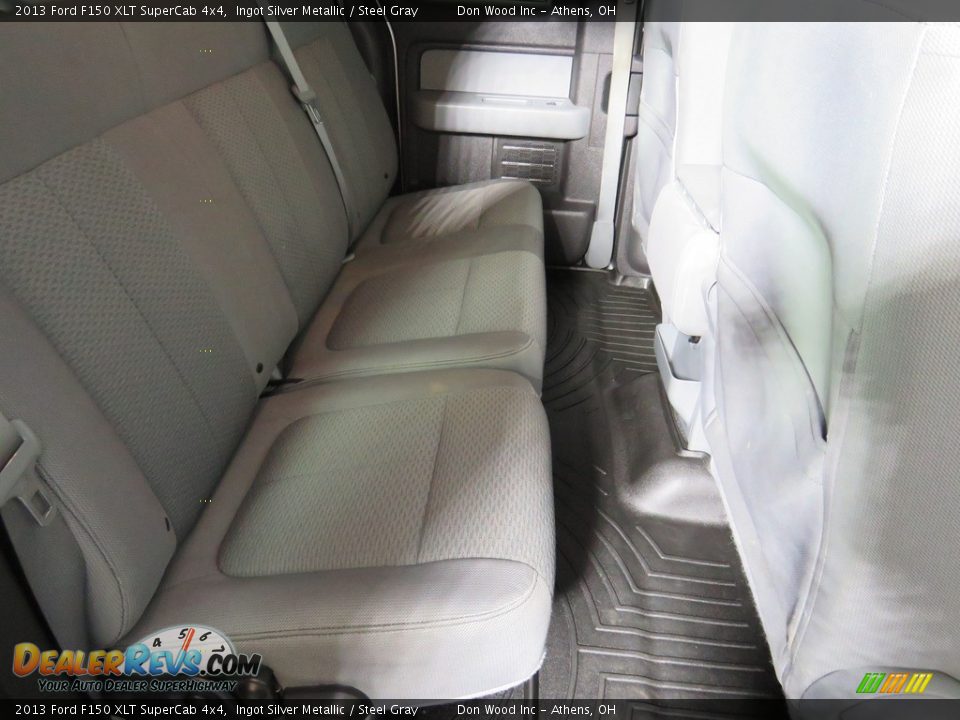 2013 Ford F150 XLT SuperCab 4x4 Ingot Silver Metallic / Steel Gray Photo #24