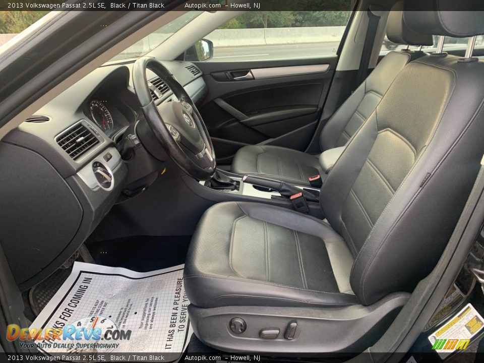 2013 Volkswagen Passat 2.5L SE Black / Titan Black Photo #10