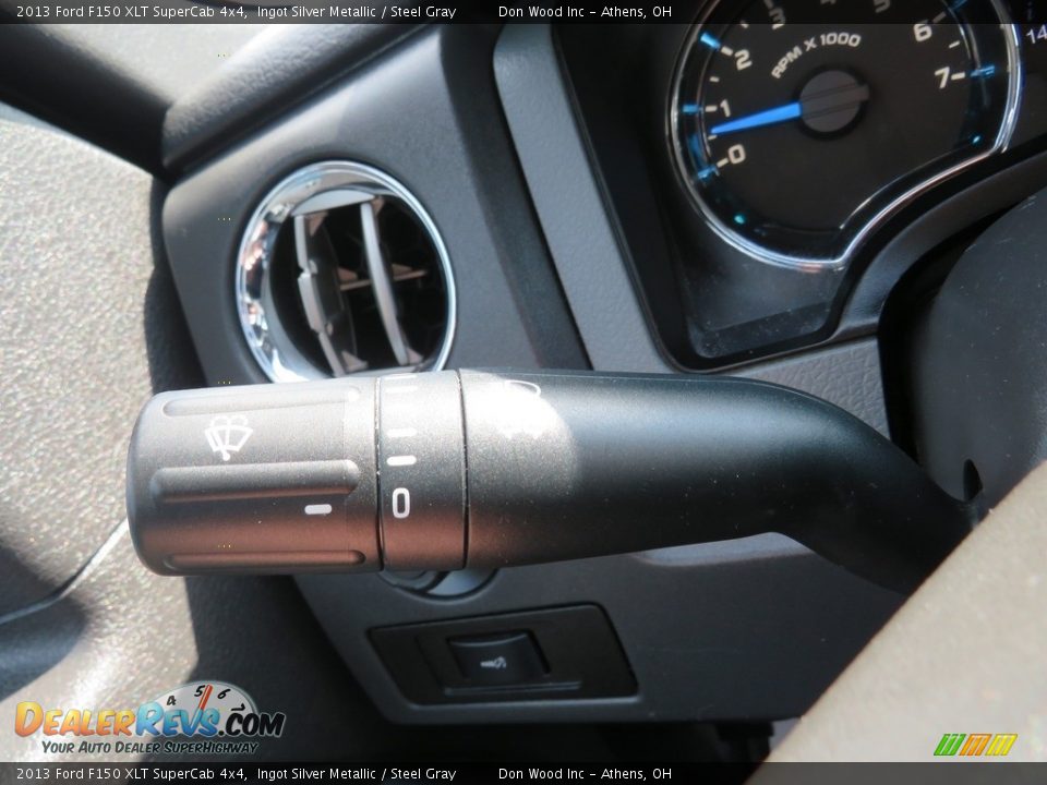2013 Ford F150 XLT SuperCab 4x4 Ingot Silver Metallic / Steel Gray Photo #27