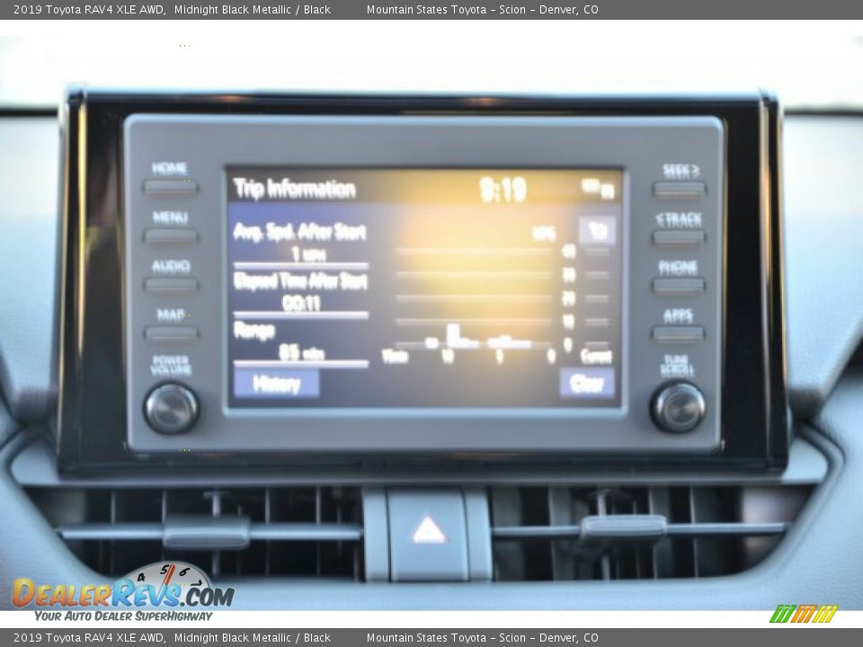 2019 Toyota RAV4 XLE AWD Midnight Black Metallic / Black Photo #9