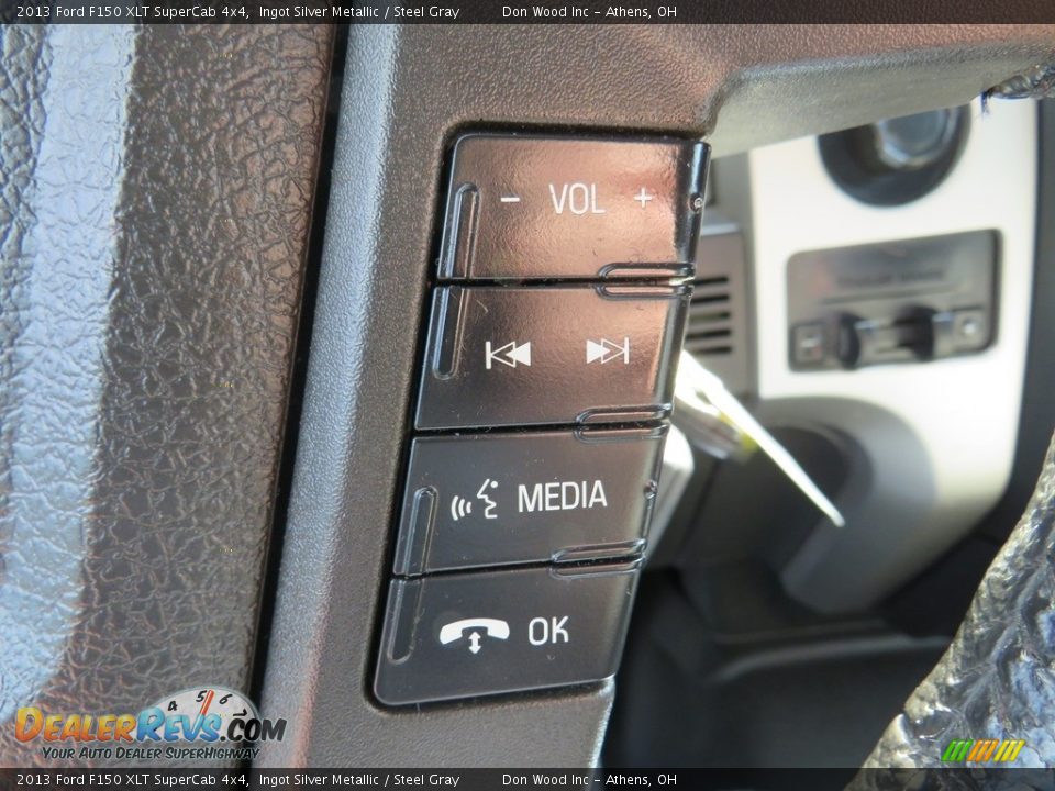 2013 Ford F150 XLT SuperCab 4x4 Ingot Silver Metallic / Steel Gray Photo #30
