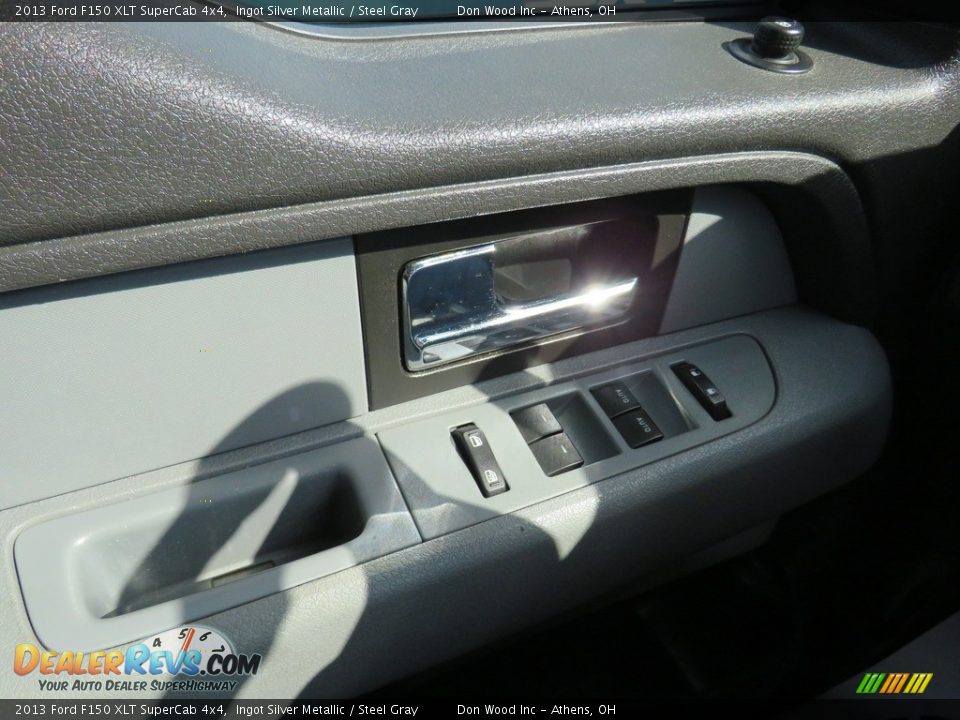 2013 Ford F150 XLT SuperCab 4x4 Ingot Silver Metallic / Steel Gray Photo #33