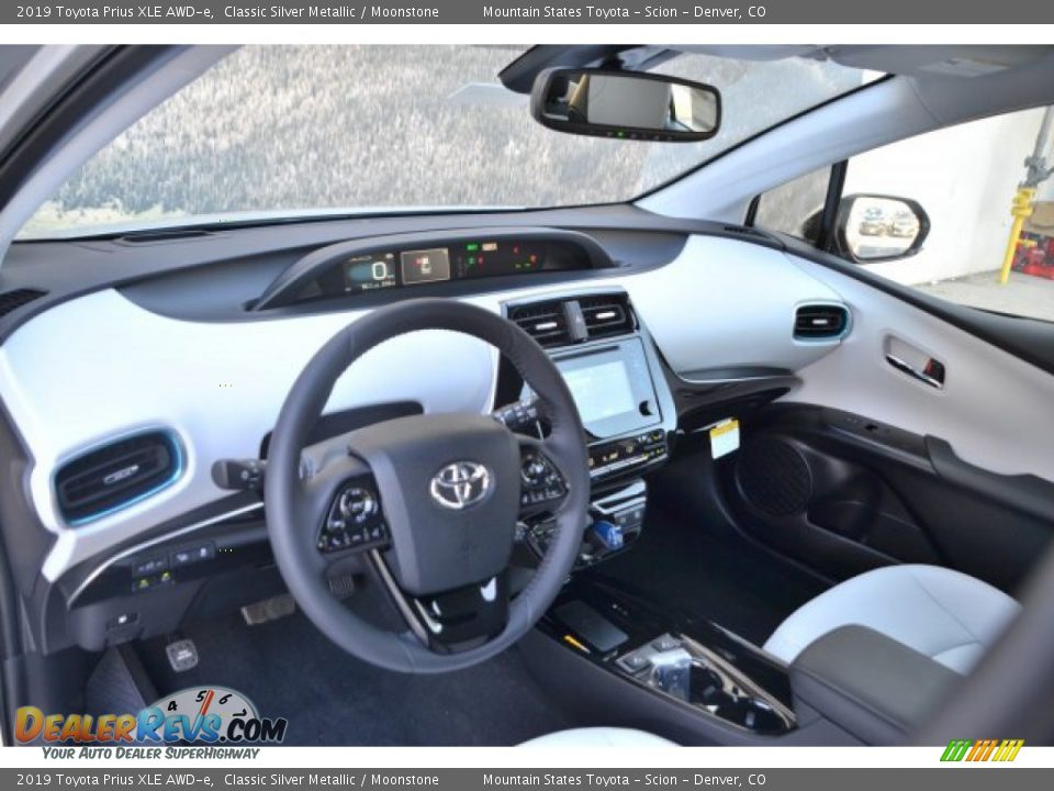 Moonstone Interior - 2019 Toyota Prius XLE AWD-e Photo #5