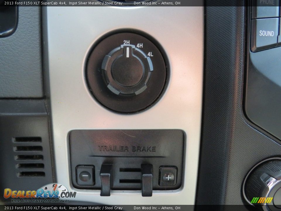 2013 Ford F150 XLT SuperCab 4x4 Ingot Silver Metallic / Steel Gray Photo #34