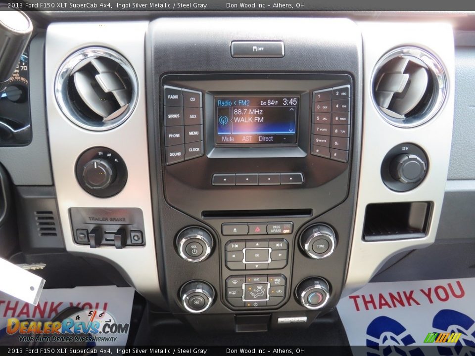 2013 Ford F150 XLT SuperCab 4x4 Ingot Silver Metallic / Steel Gray Photo #35