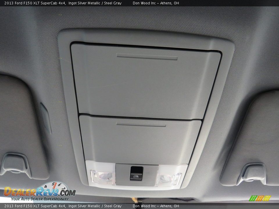 2013 Ford F150 XLT SuperCab 4x4 Ingot Silver Metallic / Steel Gray Photo #36