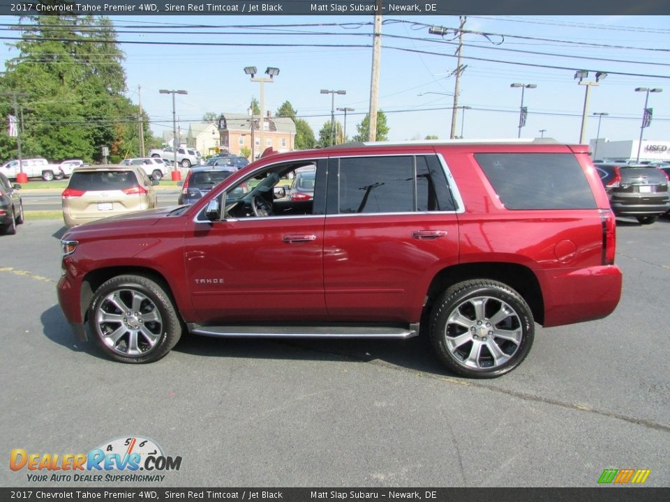 2017 Chevrolet Tahoe Premier 4WD Siren Red Tintcoat / Jet Black Photo #9