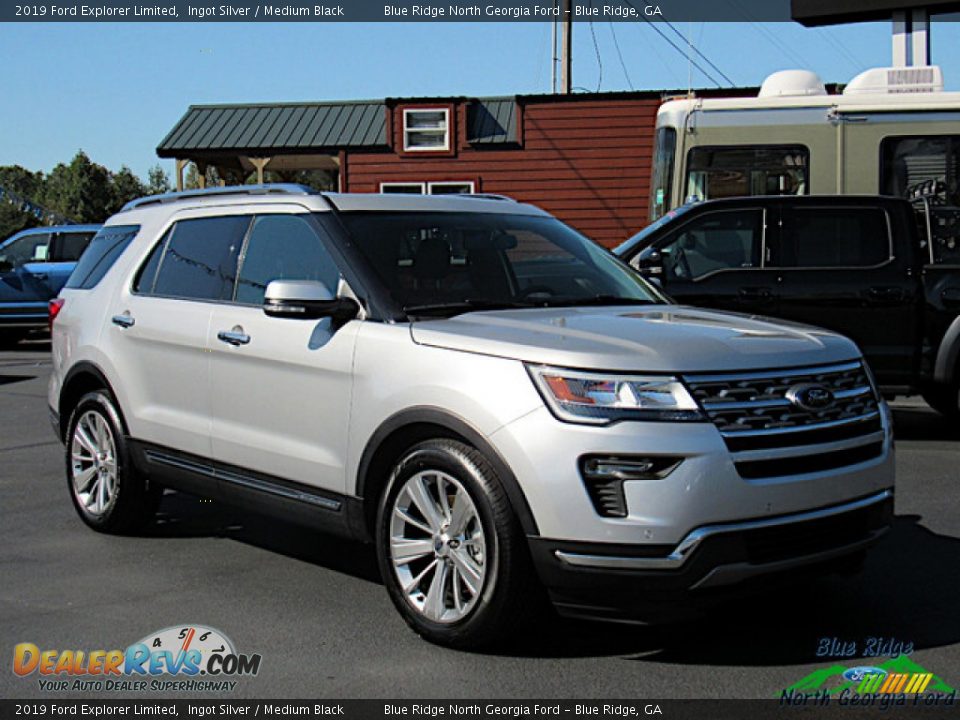 2019 Ford Explorer Limited Ingot Silver / Medium Black Photo #7