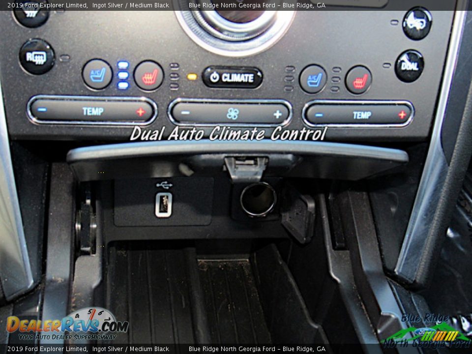 2019 Ford Explorer Limited Ingot Silver / Medium Black Photo #24