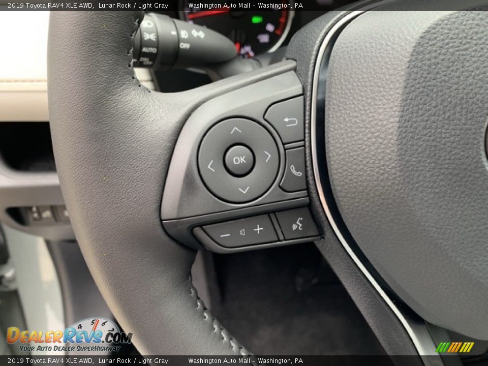 2019 Toyota RAV4 XLE AWD Steering Wheel Photo #7