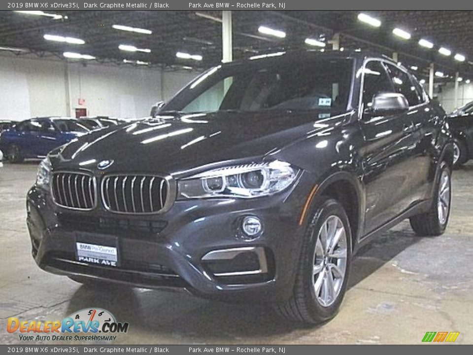 2019 BMW X6 xDrive35i Dark Graphite Metallic / Black Photo #1