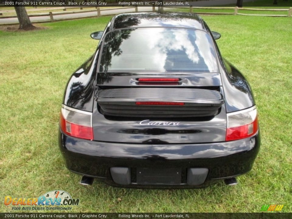 2001 Porsche 911 Carrera Coupe Black / Graphite Grey Photo #7