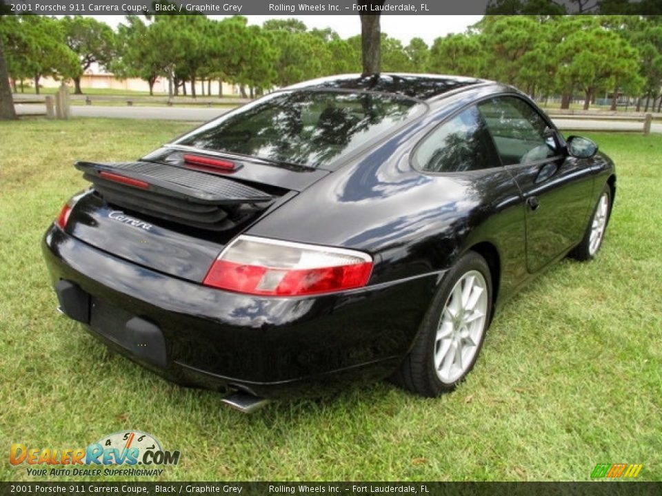 2001 Porsche 911 Carrera Coupe Black / Graphite Grey Photo #9