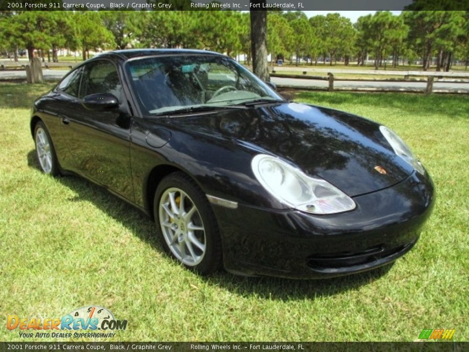 Black 2001 Porsche 911 Carrera Coupe Photo #13