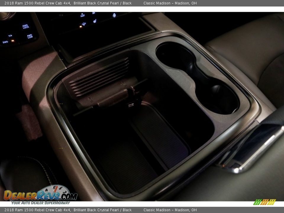 2018 Ram 1500 Rebel Crew Cab 4x4 Brilliant Black Crystal Pearl / Black Photo #17