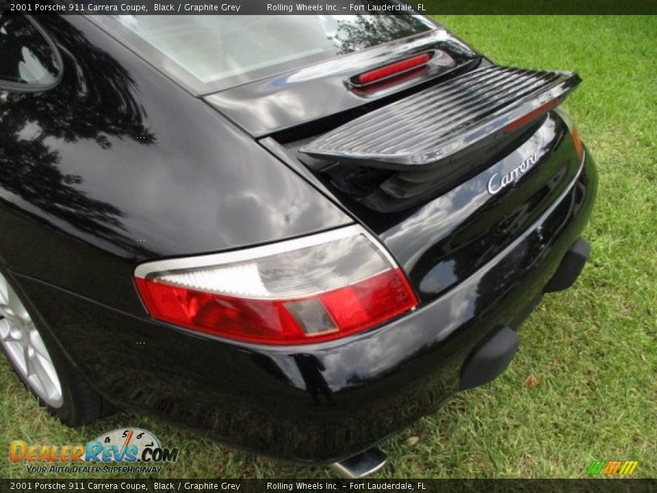 2001 Porsche 911 Carrera Coupe Black / Graphite Grey Photo #19