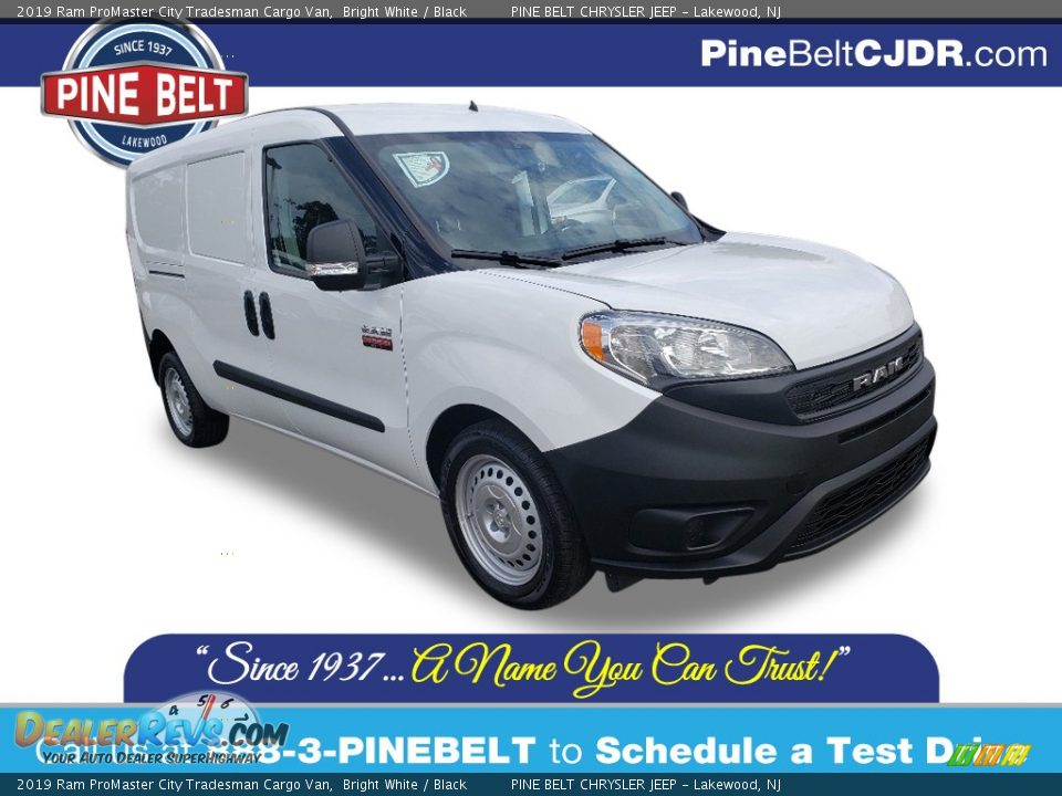 2019 Ram ProMaster City Tradesman Cargo Van Bright White / Black Photo #1