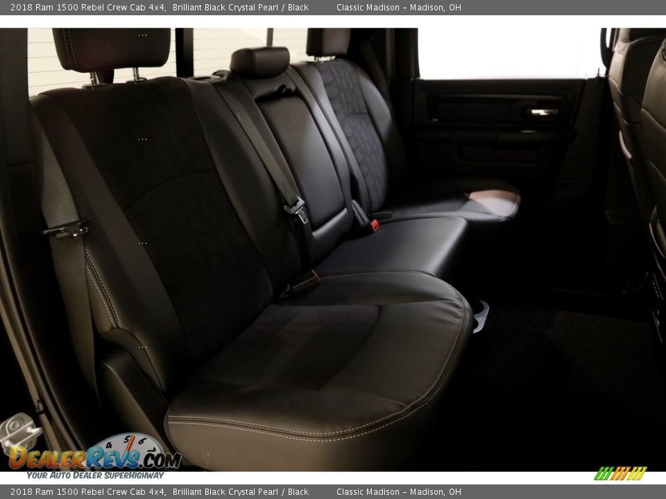 2018 Ram 1500 Rebel Crew Cab 4x4 Brilliant Black Crystal Pearl / Black Photo #19