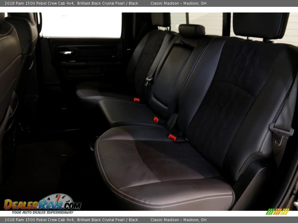 2018 Ram 1500 Rebel Crew Cab 4x4 Brilliant Black Crystal Pearl / Black Photo #20