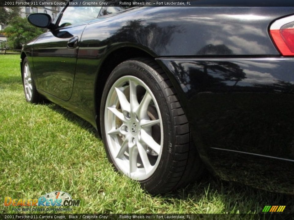 2001 Porsche 911 Carrera Coupe Black / Graphite Grey Photo #29