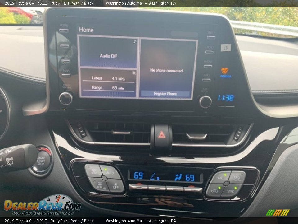 2019 Toyota C-HR XLE Ruby Flare Pearl / Black Photo #6