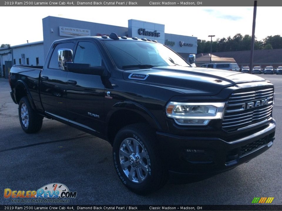 2019 Ram 2500 Laramie Crew Cab 4x4 Diamond Black Crystal Pearl / Black Photo #1