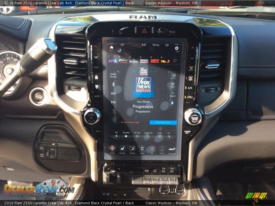 2019 Ram 2500 Laramie Crew Cab 4x4 Diamond Black Crystal Pearl / Black Photo #14
