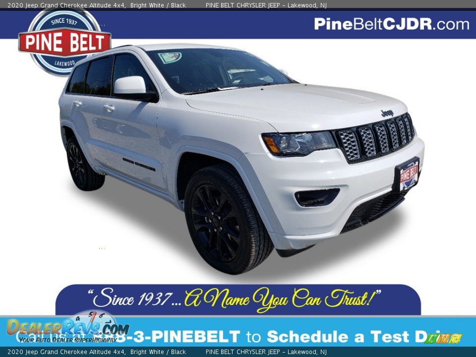 2020 Jeep Grand Cherokee Altitude 4x4 Bright White / Black Photo #1