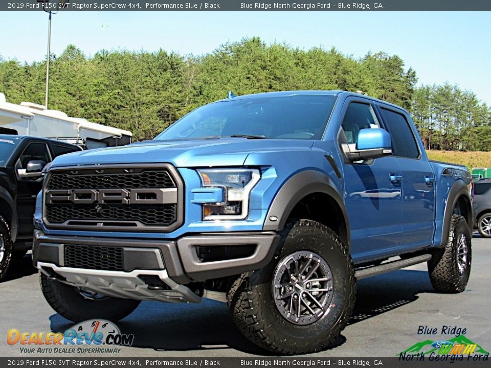 2019 Ford F150 SVT Raptor SuperCrew 4x4 Performance Blue / Black Photo #1