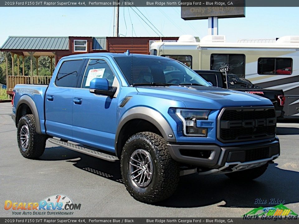 2019 Ford F150 SVT Raptor SuperCrew 4x4 Performance Blue / Black Photo #7