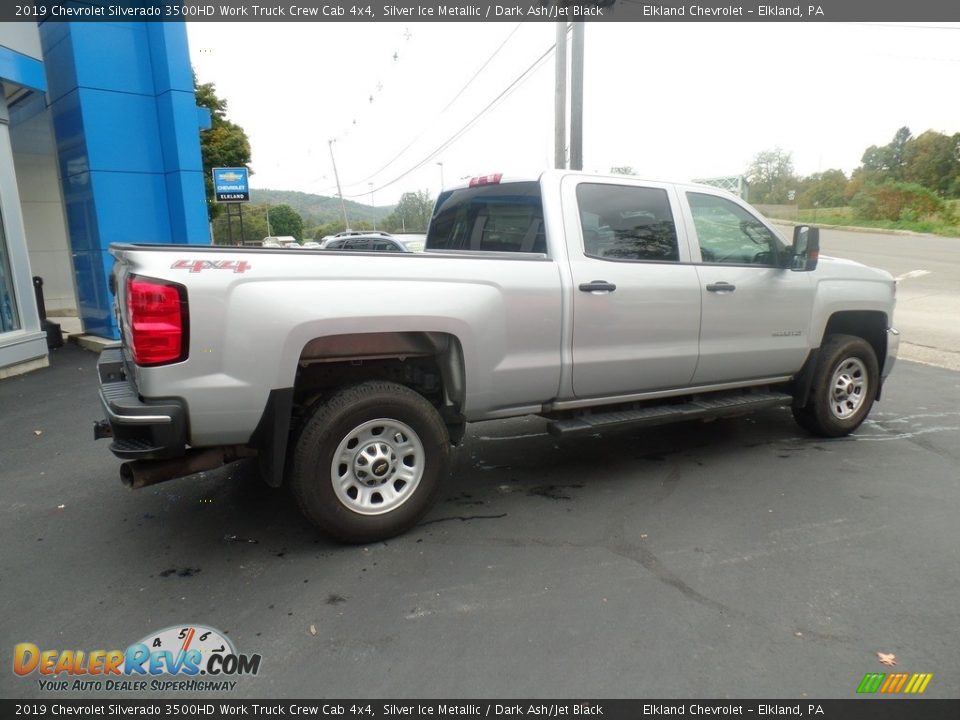 2019 Chevrolet Silverado 3500HD Work Truck Crew Cab 4x4 Silver Ice Metallic / Dark Ash/Jet Black Photo #6