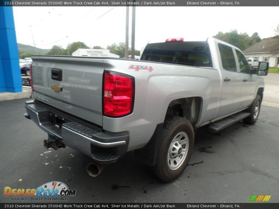 2019 Chevrolet Silverado 3500HD Work Truck Crew Cab 4x4 Silver Ice Metallic / Dark Ash/Jet Black Photo #7